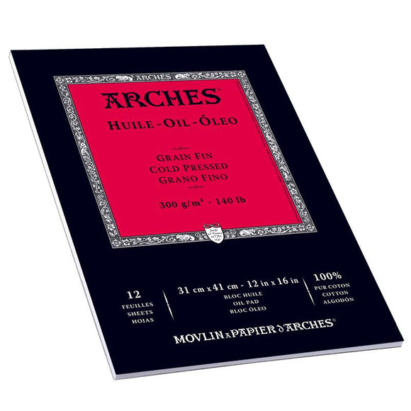 Arches Oil Paper Pad (12 sheets - 31x41cm)